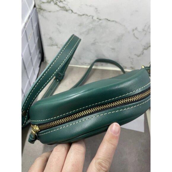 ⚡Portland Leather Women Peacock Imported Goods Circle Handmade Crossbody Bag - Picture 4 of 12